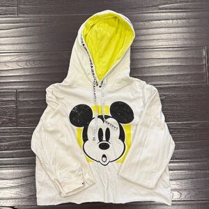 Disney  Hoodie with Mickey Mouse - off white/ neon